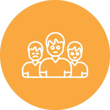 Grup insanlar vektör simgesi.