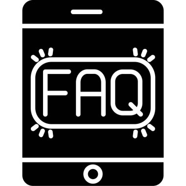 Faq vektör sembol tasarımı
