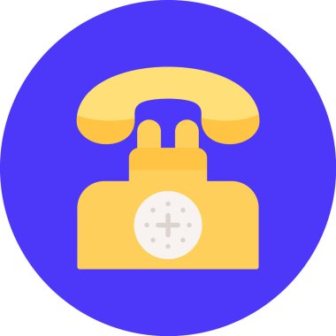 Çağrı. Web simgesi basit illüstrasyon