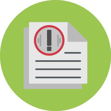 belge dosya vektör illüstrasyonu