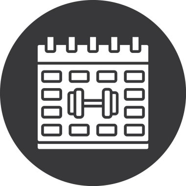 Takvim. Web simgesi basit illüstrasyon