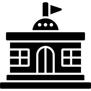 bina simgesi, vektör illüstrasyonu