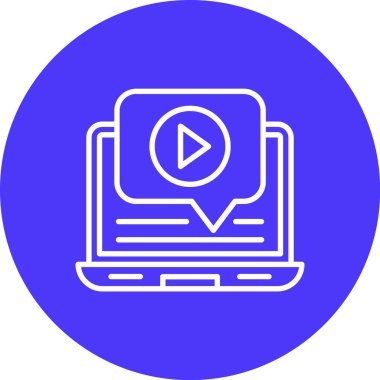 video simgesi vektör illüstrasyonu