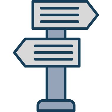 Okun yönünü belirleme simgesi - özet biçimi