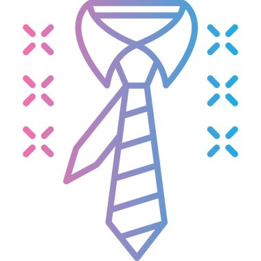 Bir eşarp simgesinin vektör çizimi