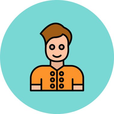 İnsan simgesinin vektör illüstrasyonu