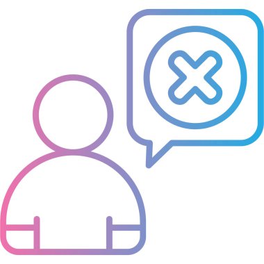 Sohbet simgesi vektör illüstrasyonu