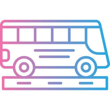 bus simgesi vektör illüstrasyonu