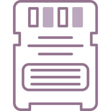 Yazıcı simgesi vektör illüstrasyonu