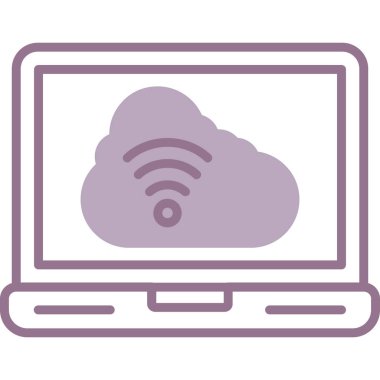 Kolayca düzenleyebilen ya da düzenleyebilen bulut hesap vektörü simgesi