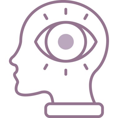 Göz. Web simgesi basit illüstrasyon