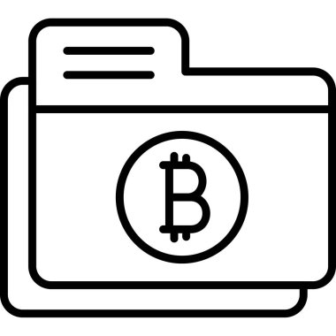 Bitcoin nakit ikonu. Beyaz arkaplanda izole edilmiş web tasarımı için şifreli para birimi vektör simgesi