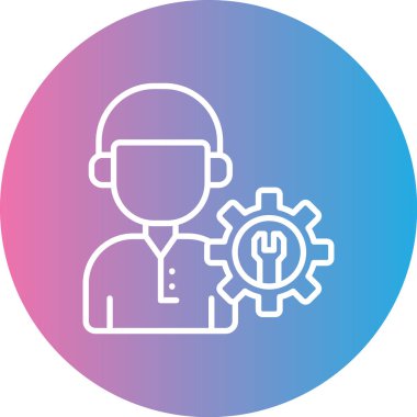 Modern bir simgenin vektör illüstrasyonu