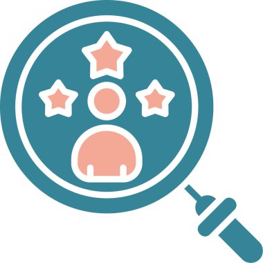 Bir yıldız simgesinin vektör illüstrasyonu