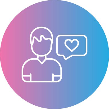 Bir erkek ve bir kadının kalbinin vektör çizimi