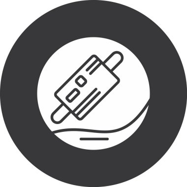 Usb kablo simge vektör çizim