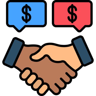 iş anlaşması el sıkışma simgesi