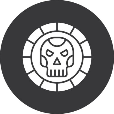 Cadılar Bayramı. Web simgesi basit illüstrasyon