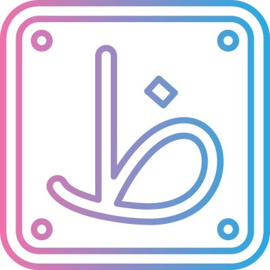 Modern bir simgenin vektör illüstrasyonu