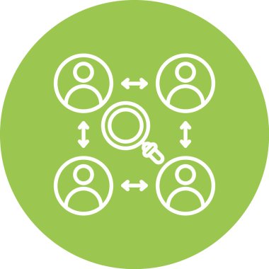 seo modern simgesinin vektör illüstrasyonu