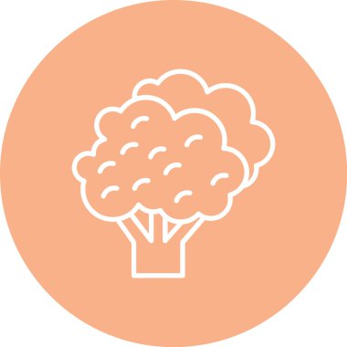 Ağaç simgesinin vektör illüstrasyonu