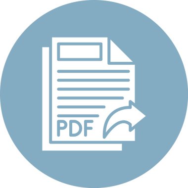pdf vektör simgesi modern basit vektör illüstrasyonu