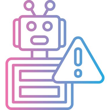 robot ikon vektör illüstrasyonu