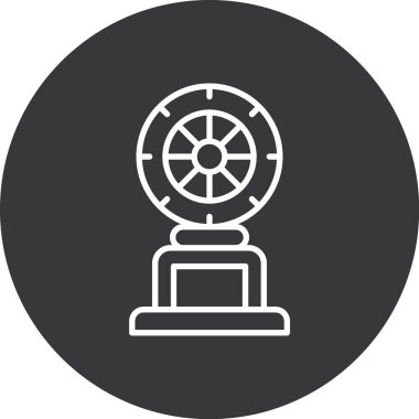 Direksiyon simgesi, vektör illüstrasyonu