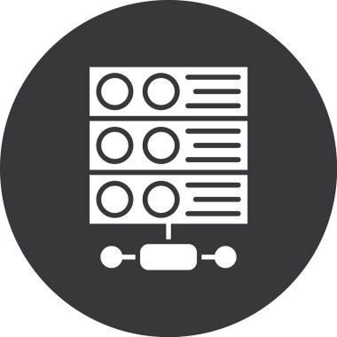 Modern ofis simgesinin vektör illüstrasyonu