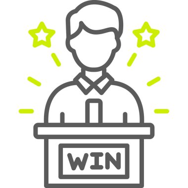 Aday simgesi vektör illüstrasyonu