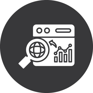 seo modern simgesinin vektör illüstrasyonu