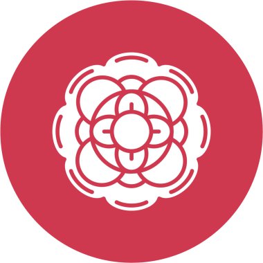 çiçek simgesi vektör illüstrasyonu