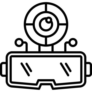 Gözlükler. vektör simgesi