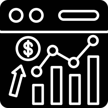 iş grafiği simgesi, modern tasarım, vektör illüstrasyonu