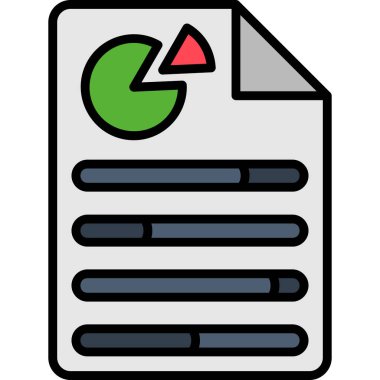 belge dosya simgesi doldurulmuş özet biçimi