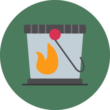 Ateş vektörü simgesini ateşle