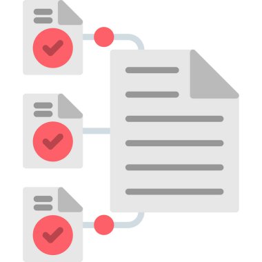 Belge. Web simgesi basit illüstrasyon