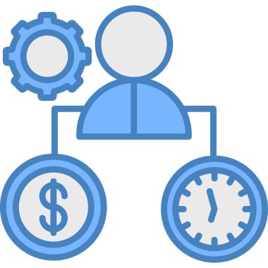 Dolar. Web simgesi basit illüstrasyon