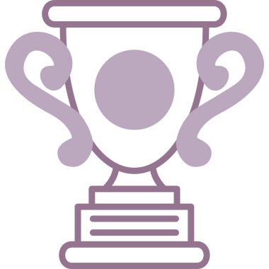 Kupa ödülü. Web simgesi basit tasarım