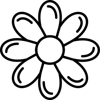 Çiçek. Web simgesi basit tasarım