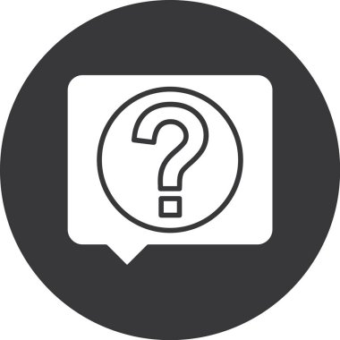 soru işareti vektör simgesi tasarımı