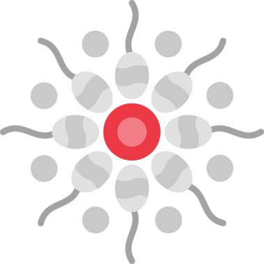 Kırmızı Noel dekorasyon izole