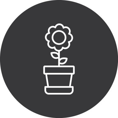 çiçek vektör simgesi modern basit illüstrasyon