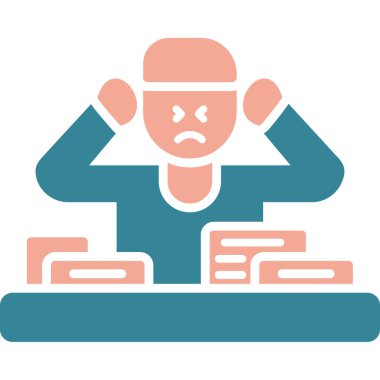 Dizüstü bilgisayarı ve akıllı telefon vektör çizimi olan adam