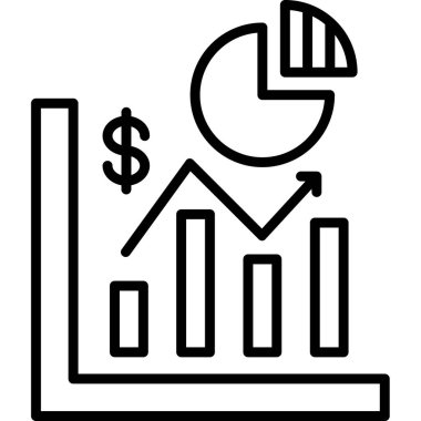 Grafik simgesi olan büyüme grafiği