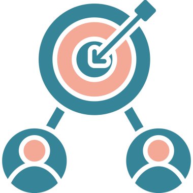 Hedef. Web simgesi basit illüstrasyon