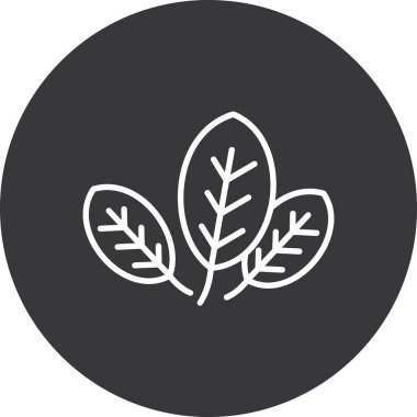 Doğa simgesi, yaprak ve bitki elementinin vektör illüstrasyonu