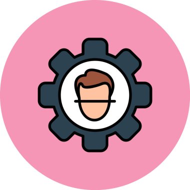 Modern bir simgenin vektör illüstrasyonu