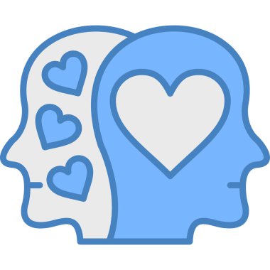 Aşk kalp vektör simgesi