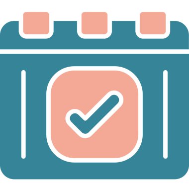 kontrol listesi takvim günü simgesi